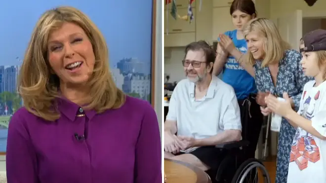Kate Garraway laughs on GMB and with her family