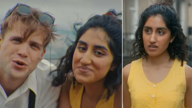 Ambika Mod and Leo Woodall play Emma and Dexter in the Netflix series One Day