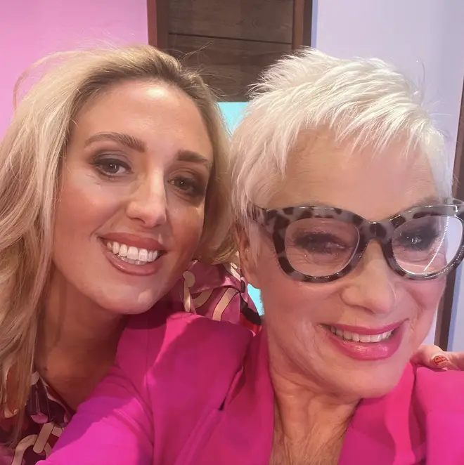 Denise Welch smiles with Paris Fury on Loose Women