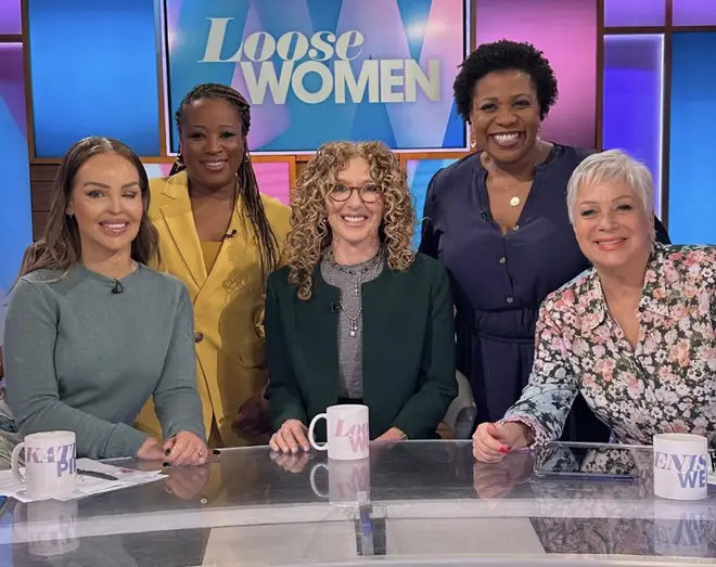 Denise Welch on Loose Women with Katie Piper, Charlene White, Kelly Hoppen and Brenda Edwards