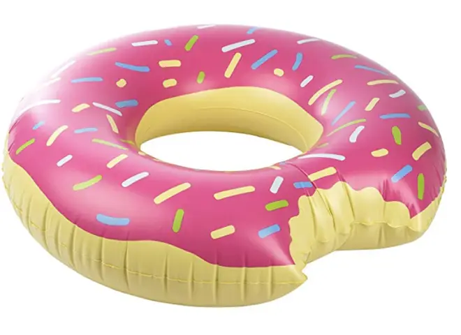 This doughnut ring float is a bit of fun