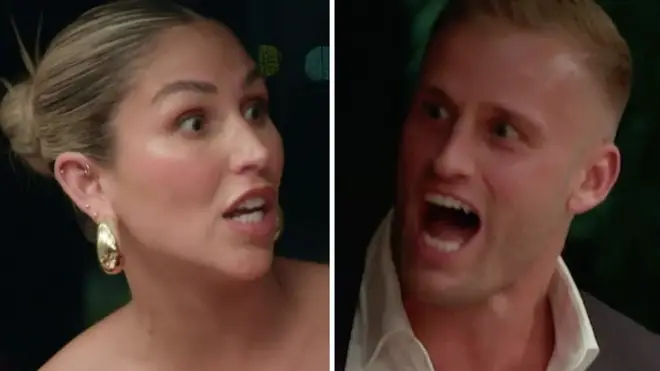 Married At First Sight Australia's Sara and Tim have one of the most explosive arguments of the series at a dinner party
