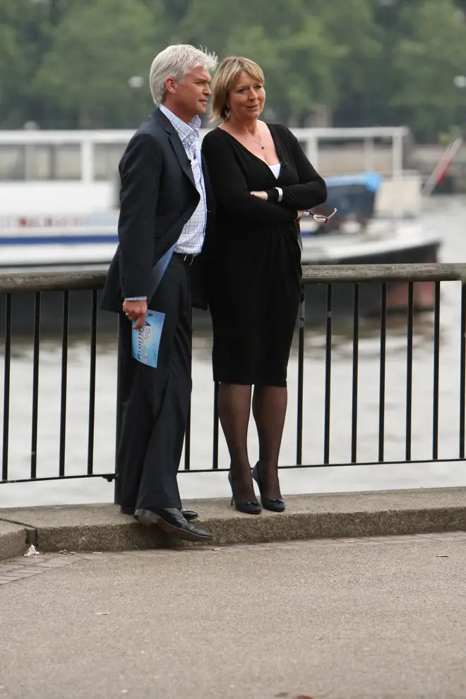 Fern Britton and Phillip Schofield presented This Morning together. Pictured in 2008