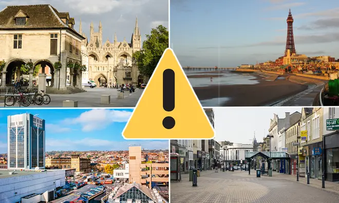 The worst towns in the UK have been revealed in this 2019 survey
