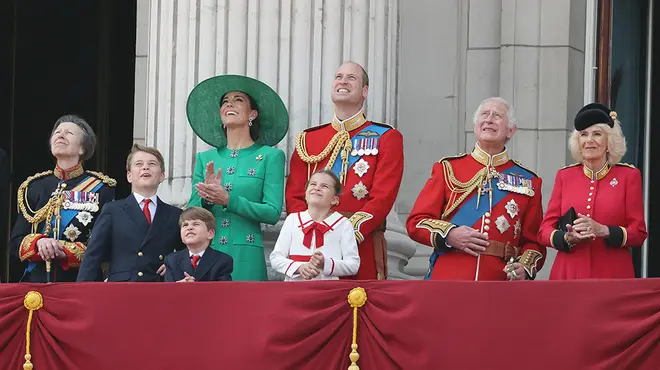 Trooping the Colour ends with the royal family on Buckingham Palace's famous balcony