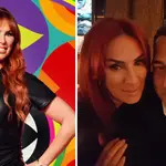 Celebrity Big Brother housemate Lauren Simon with her ex-husband Paul Simon