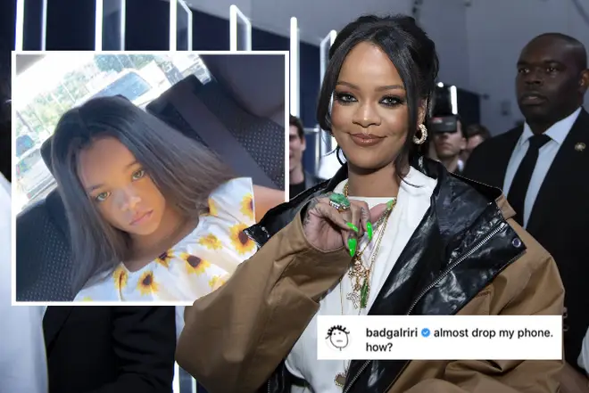 Rihanna can't believe how much this little girl looks like her!