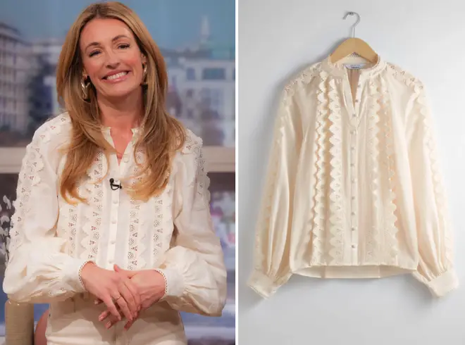 Cat Deeley's & Other Stories Scalloped Lace Blouse proved very popular