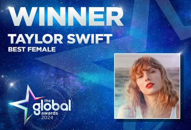 Taylor Swift wins Best Female at The Global Awards 2024