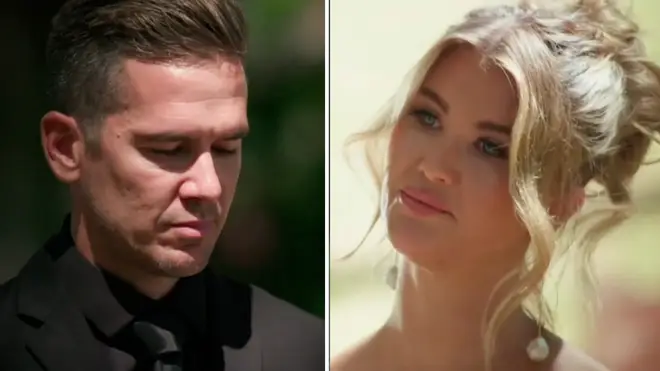 Lauren looked furious at Jono as they met for their final vows