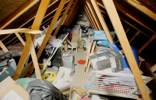 The couple's loft was filled with items