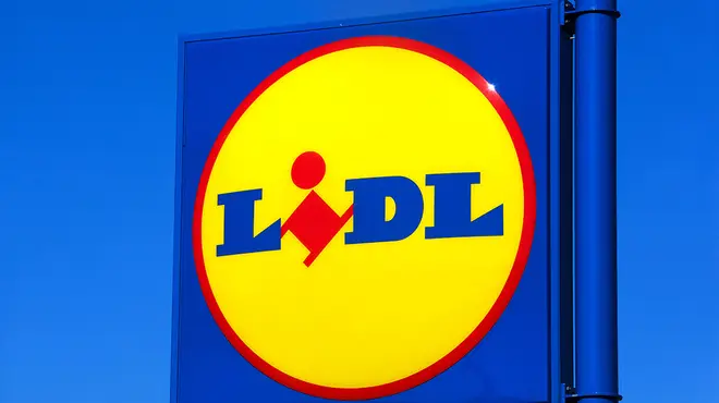 Lidl logo on top of a shop