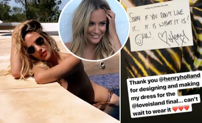 Love Island host Caroline Flack reveals her special outfit for the big night.