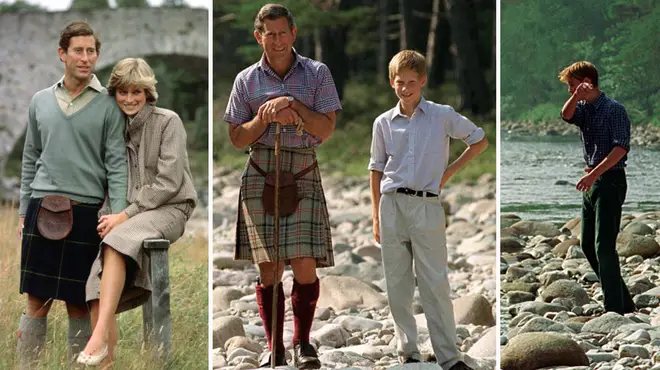 When Prince William and Harry were younger, they visited Balmoral with dad Prince Charles and their mother, Princess Diana