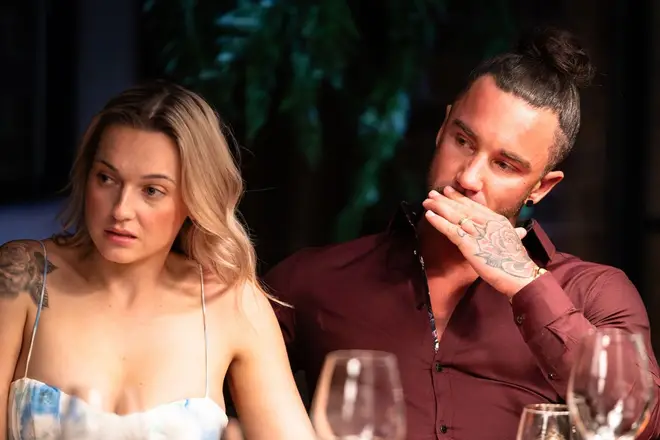 MAFS Australia's Jack and Tori at a dinner party