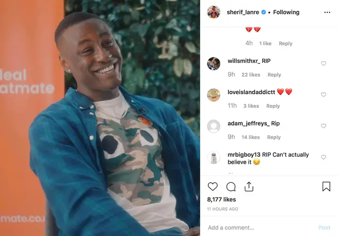 Fans flooded Sherif's Instagram with comments of respect after the death hoax