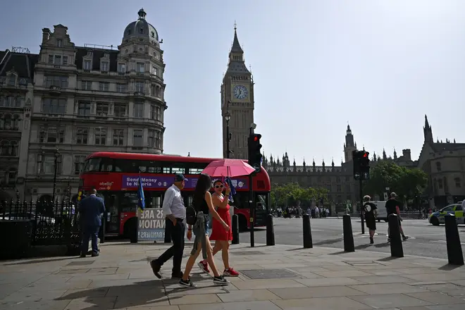 The hot weather is set to disappear next week