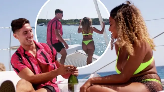 Love Island viewers think Amber and Greg's date was filmed on a green screen