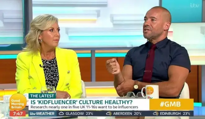 'Kidfluencer' culture was discussed on GMB earlier today