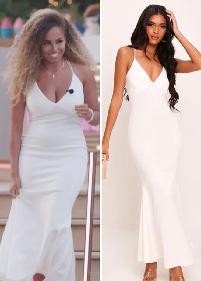 Amber looked amazing in a white gown for the Summer Ball