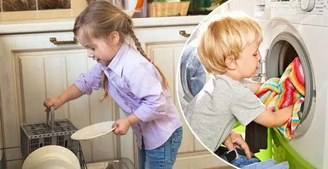 One mum has claimed children as young as two should be doing chores