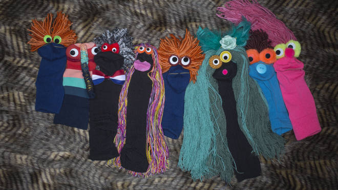 Sock puppets are easy to make, and fun to play with