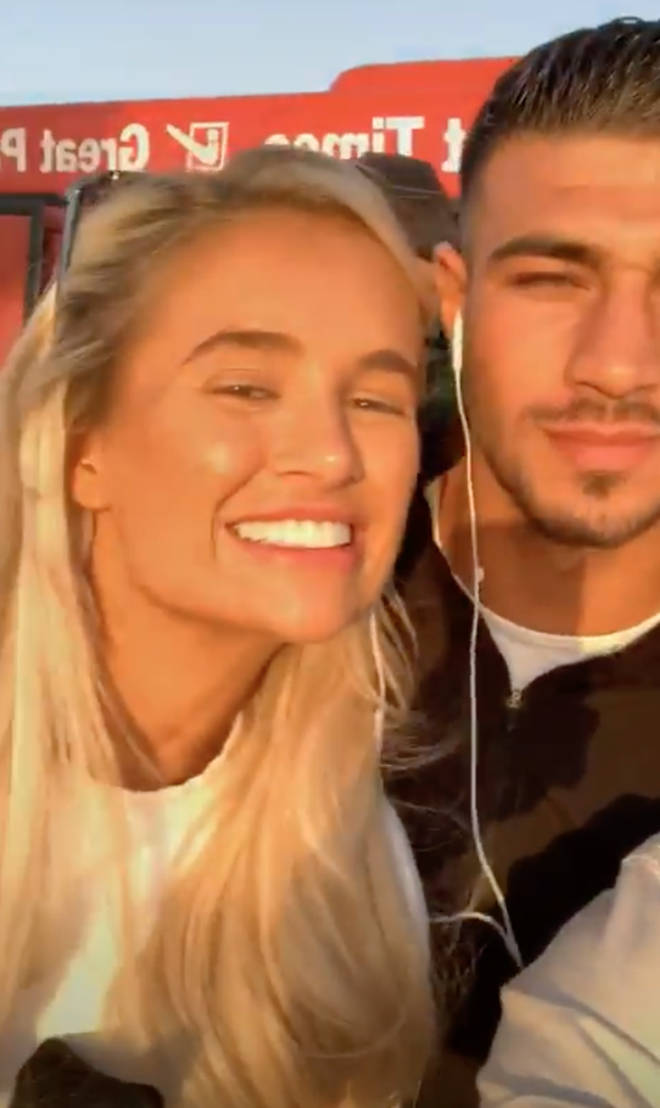 The other Love Island finalists also travelled back to the UK with them