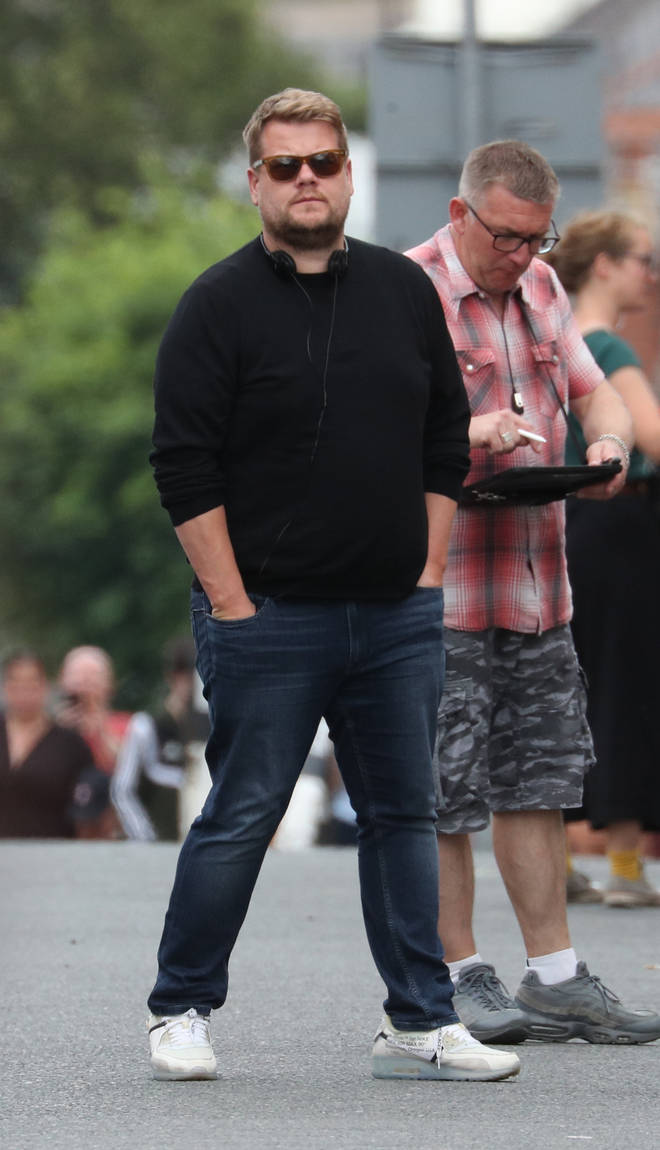 James Corden has been spotted filming scenes for Gavin and Stacey in Wales with the rest of the cast