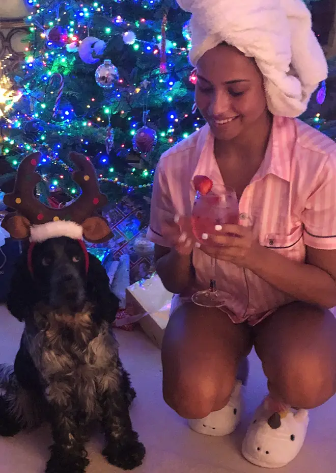Amber spoke of her beloved dog while in the Love Island villa