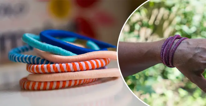 The woman has issued a warning to people who keep hair ties on their wrist (stock images)