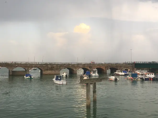 You can lose yourself in thought taking in the views of Folkestone harbour