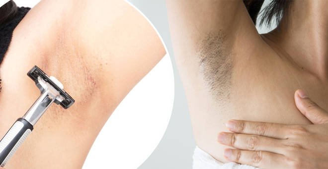 Dry-shaving your armpits can make the area darker (stock images)