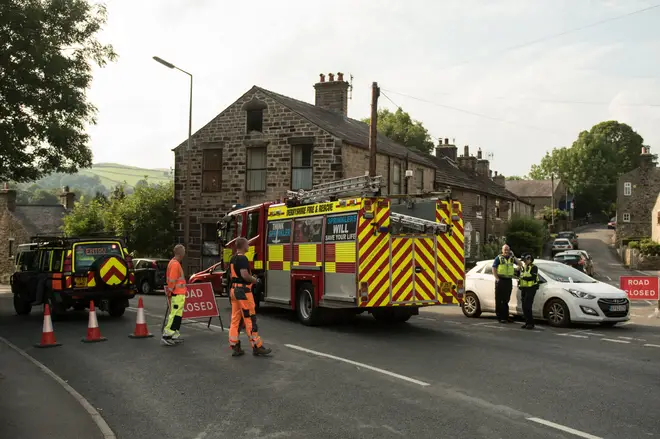 A 'danger to life' warning is in place in Whaley Bridge