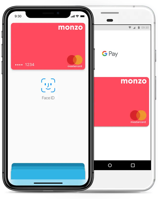 Monzo can be used via ApplePay as well