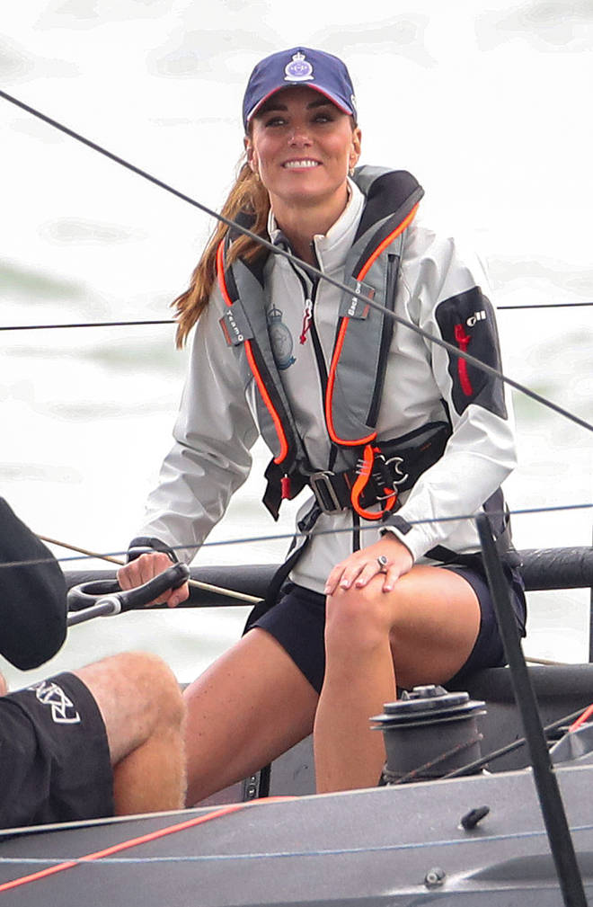 Kate Middleton acted as skipper on one of the competing charity boats