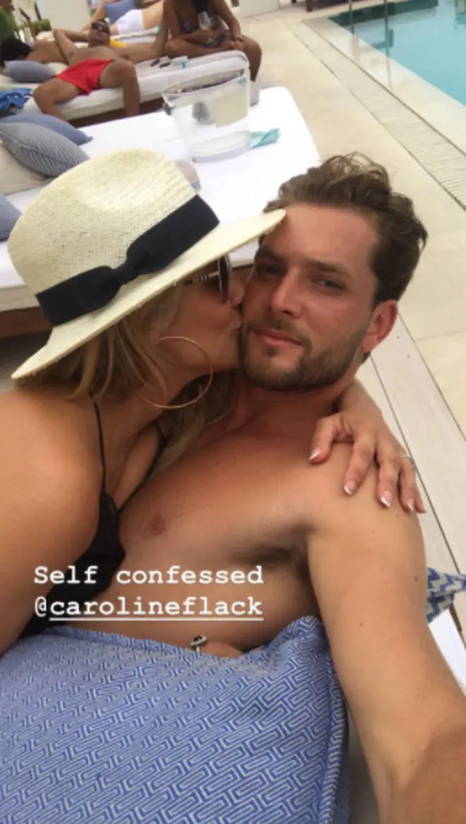 Caroline has been dating tennis player Lewis for a few weeks