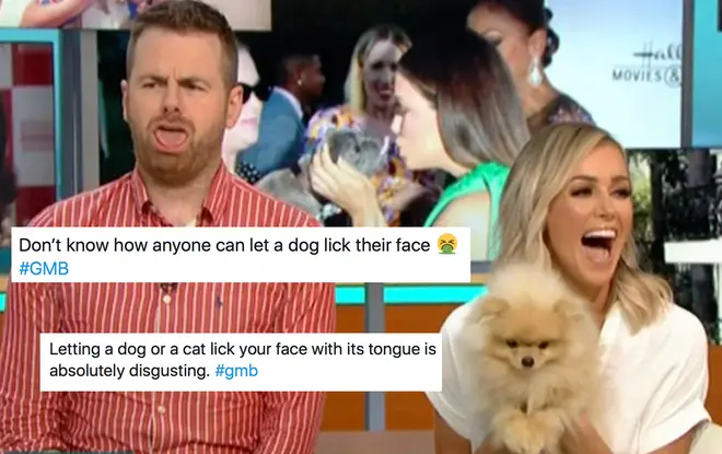 Laura Anderson appeared on Good Morning Britain to discuss whether or not it's okay to kiss your dogs