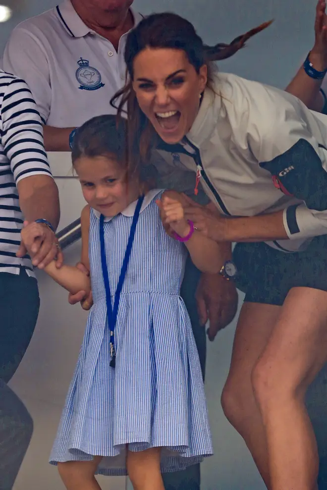 Kate Middleton laughed with her daughter at her cheeky gesture