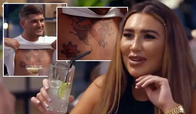 Lauren Goodger was left speechless by the unusual tattoos