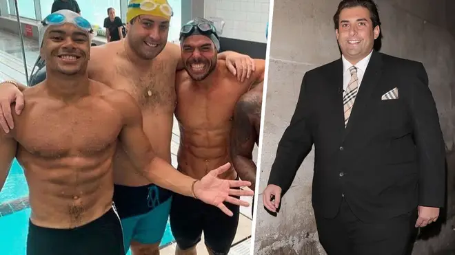 Arg has been training hard for the challenge, and shedding the pounds in the meantime