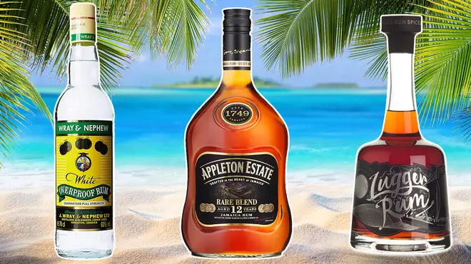 Rum, a traditional Jamaican spirit, is brewed from sugar cane