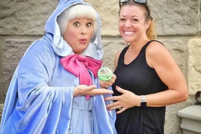 Lisa had a great time and made friends with the Fairy Godmother