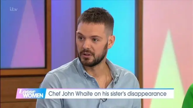 John spoke out about his sister going missing