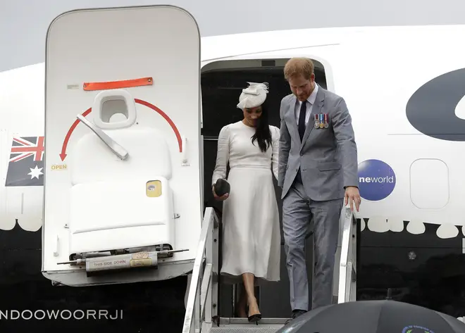 Meghan and Harry have flown commercial in the past