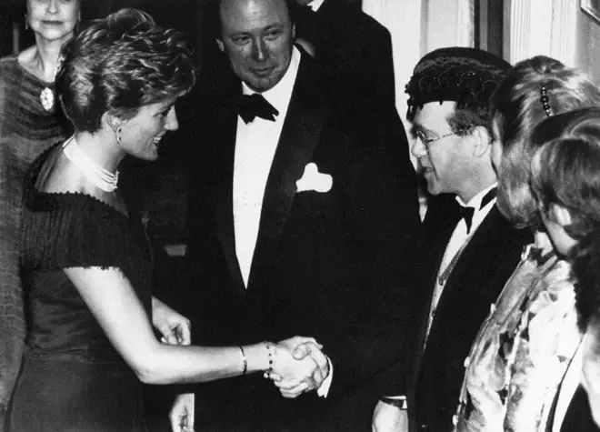 Elton John and Princess Diana first met at Prince Andrew's birthday party