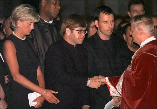 The couple attended Gianni Versace's funeral together
