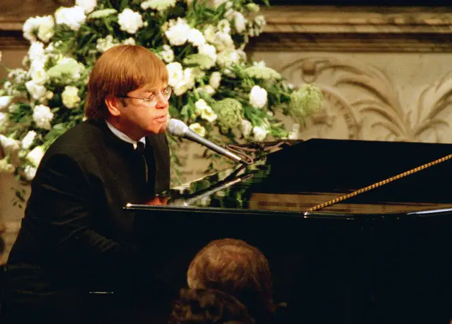 Elton John sang Candle In The Wind at Princess Diana's funeral