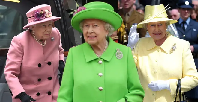 The Queen never wears dull shades