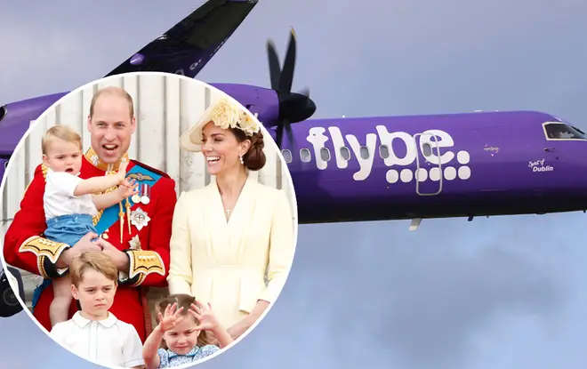 The royals were spotted getting off a budget airline with the kids