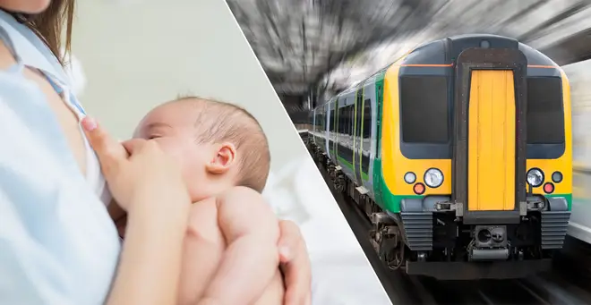 A mum was forced to breastfeed on the floor of a train